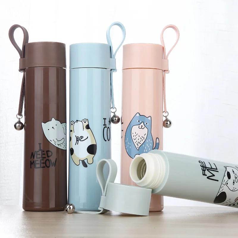 Мультяшная бутылка для воды с Фламинго Totoro Термокружка кружка чайная кофейная