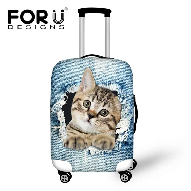 CC2484 FORUDESIGNS/защитный чехол для багажа с принтом милой собаки кошки для 18-32 дюймов, чехлы для чемодана на колесиках, эластичный Чехол для багажа для путешествий, сумка - Цвет: CC2484