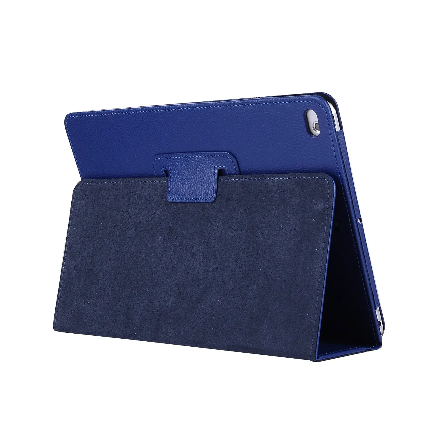 for iPad Air2 dkblue Чехол для iPad Air 2 крышка модель A1566 A1567 из искусственной кожи чехол с функцией автоматического сна/Wake Up Чехол для iPad воздуха 1/2 полный корпус защитный чехол Стекло - Цвет: for iPad Air2 dkblue