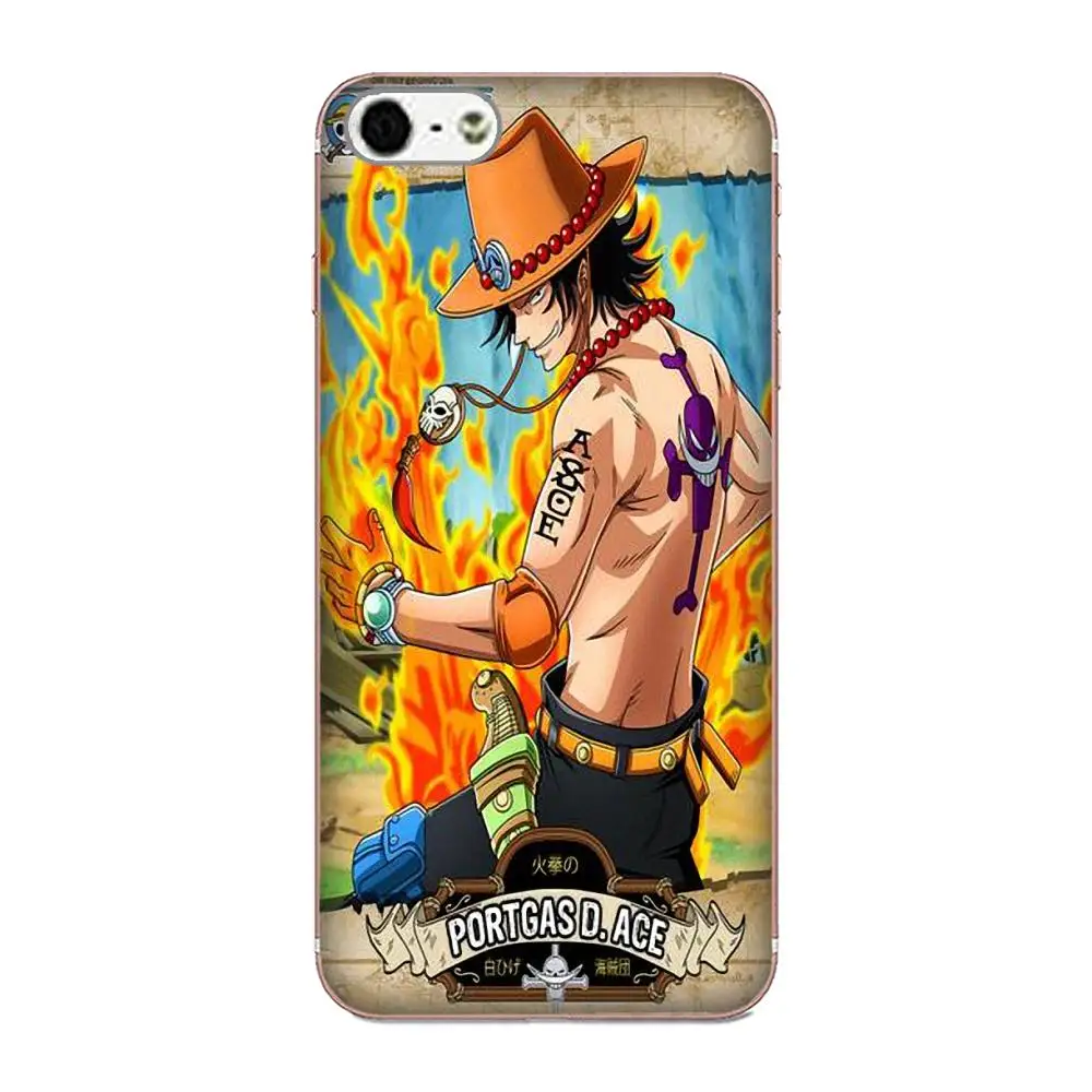 TPU чехол для телефона Apple iPhone 4 4S 5 5C 5S SE 6 6S 7 8 Plus X XS Max XR Portgas D Ace One Piece | Мобильные