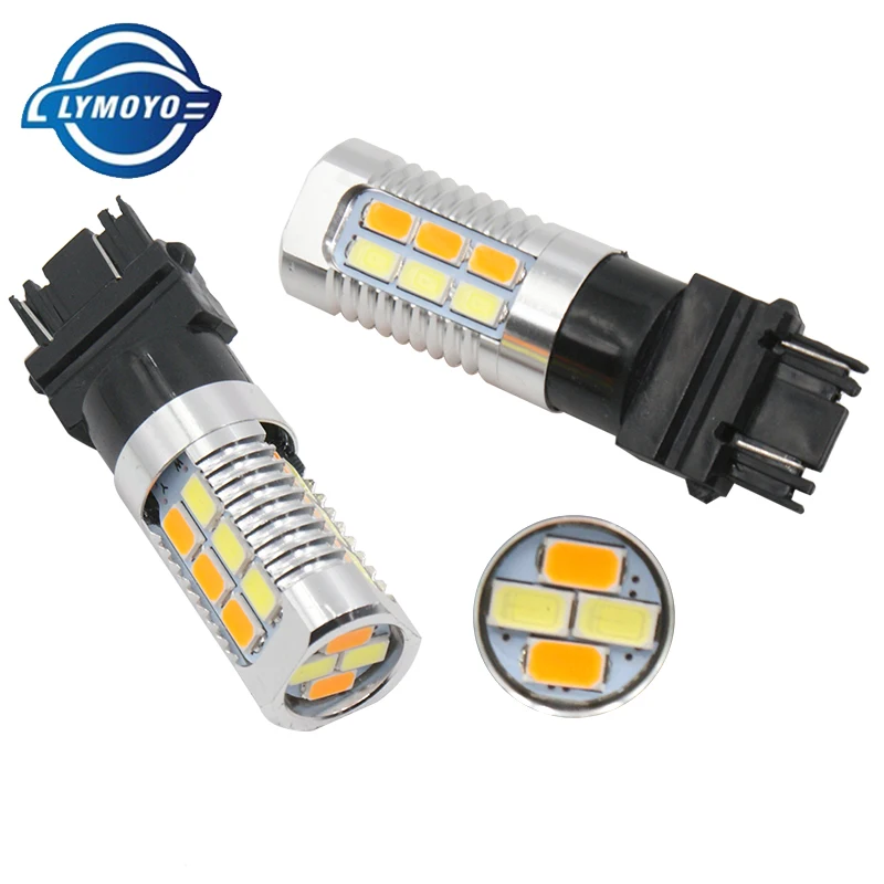 LYMOYO 2x t20 7443 T25 3157 W21W 22 SMD светодиодный двойной переключатель для сигнала поворота
