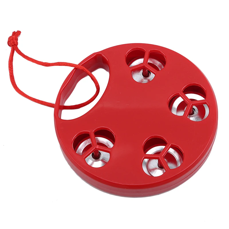 ABS ручной Колокольчик погремушка Дети Красный встряхивание инструмент