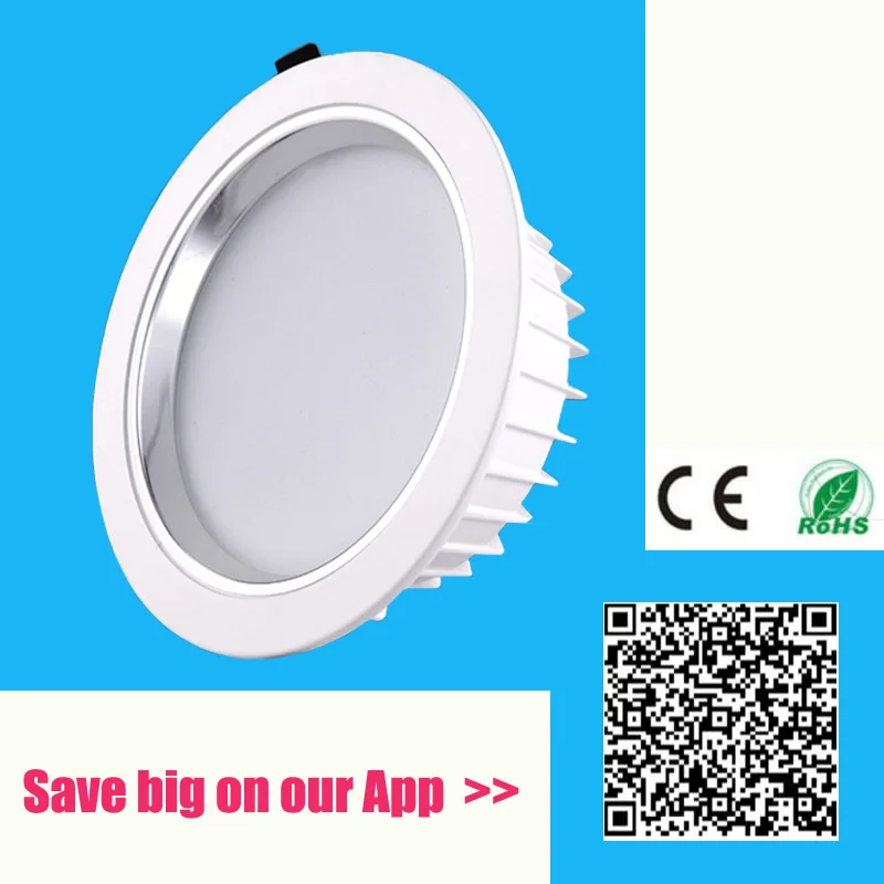 Energy Saving LED Downlight 30W 40W hole for 180-196mm LED Recessed Ceiling Bulb Super Bright LED Spot Light FOR Toilet