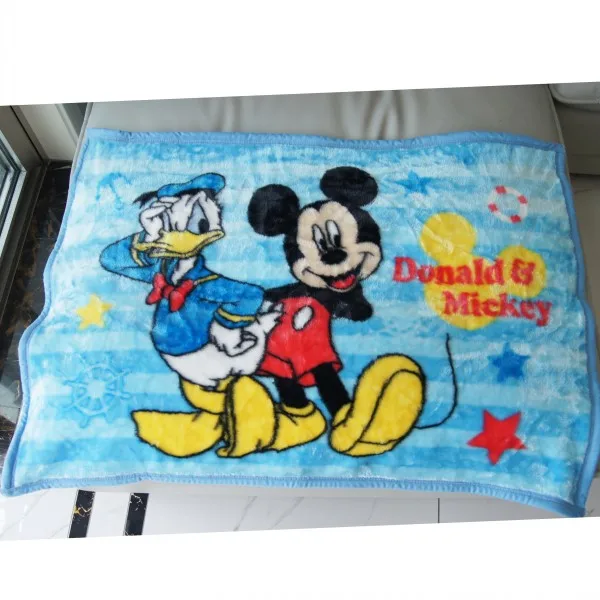 blue mickey Красное одеяло с Микки Маусом и Минни Маус, маленький плед 70x100 см для маленьких мальчиков и девочек, детское летнее одеяло для кроватки - Цвет: blue mickey