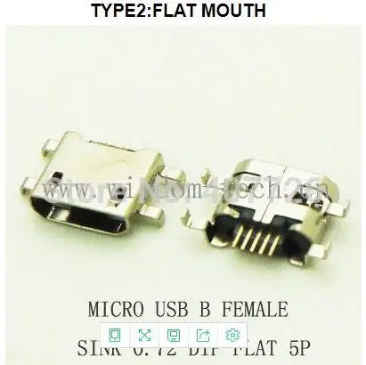 10 шт. Btype Micro USB гнездовой разъем 5pin телефон планшет ноутбук зарядное гнездо 2 0