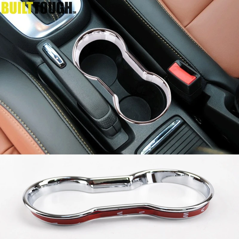 For Buick Encore Opel Vauxhall Mokka 2012 2013 2014 2015 2016-2018 Chrome Cup Drink Holder Cover Trim Center Console Panel Frame