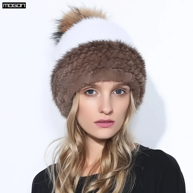 Новинка 2018 года Распродажа зима норки Мех животных шапка для женщин из