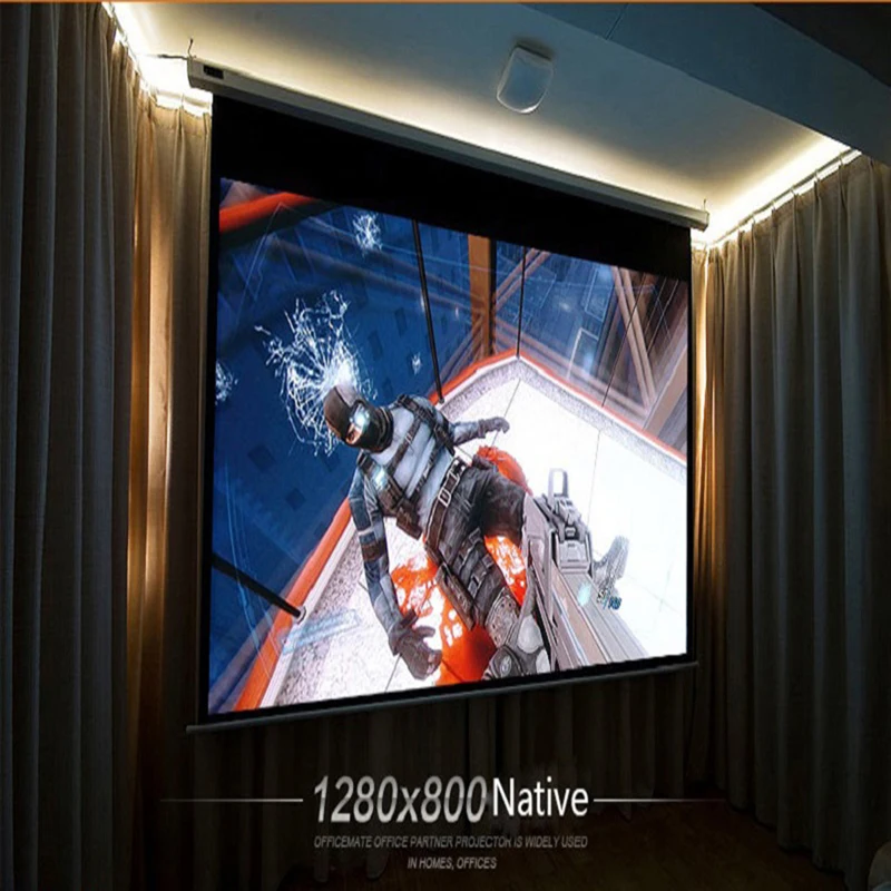 Hot sale !!! Native 1280*800 TV LED 3D smart projector Home Theater for video games full hd projetor | Электроника