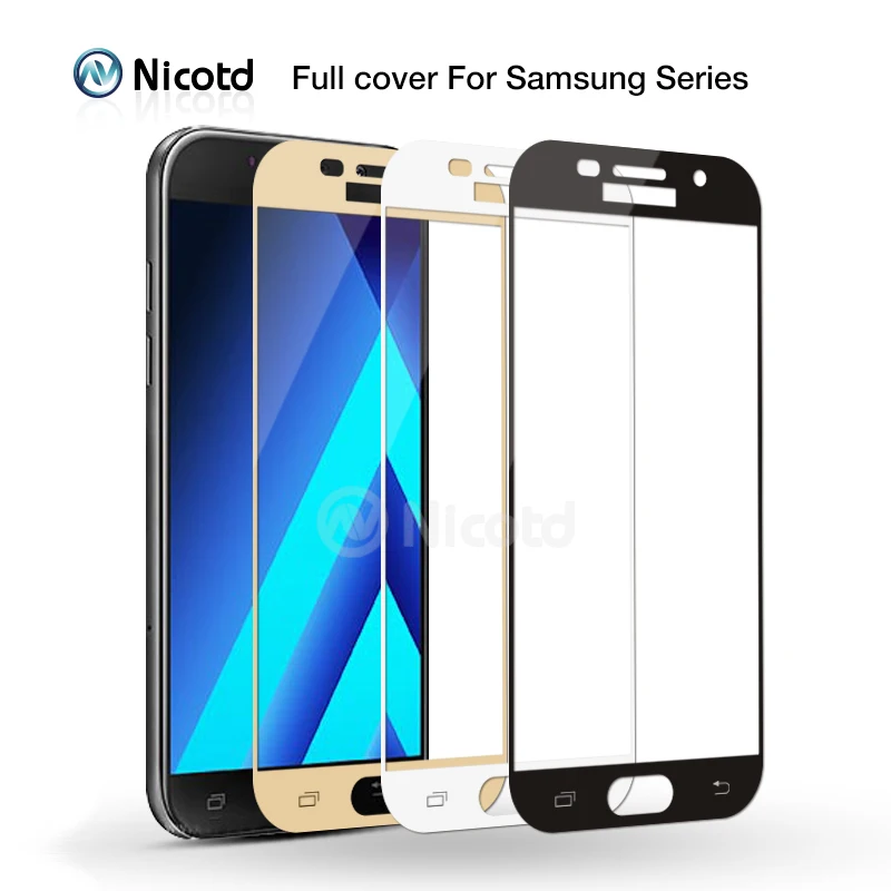 Закаленное стекло Nicotd для Samsung Galaxy A8 A9 2016 Note 3 C5 C7 C9 Pro C5000 Защитная пленка экрана S4 S5