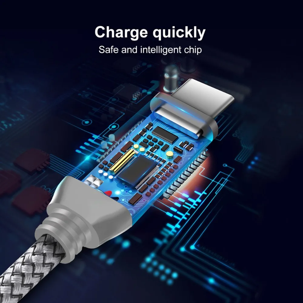 Кабель meтранс 2 м USB C к для samsung PD2.0 usb type кабель быстрой зарядки Xiaomi 3A 0 MacBook