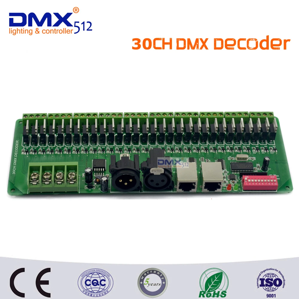 DHL Бесплатная доставка 30 каналов простой контроллер DMX rgb со светодиодной лентой