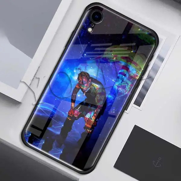 014 Чехлы с закаленным стеклом для Apple iPhone XR 7 8 6 6S Plus 11 Pro X XS MAX мягкий чехол для телефона - Цвет: 014