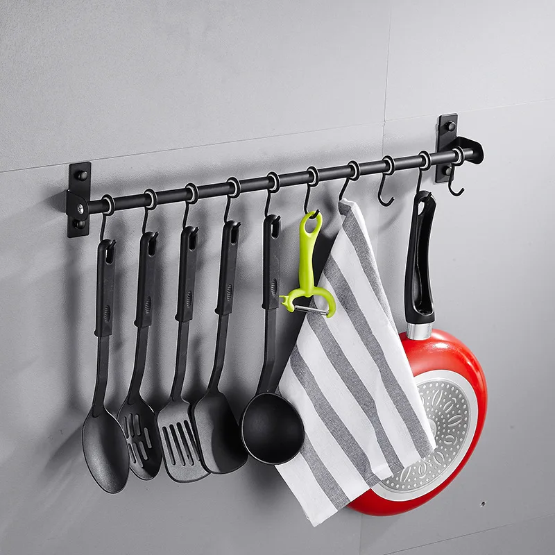 Кухонная настенная стойка из нержавеющей стали для подвешивания ножей кастрюль