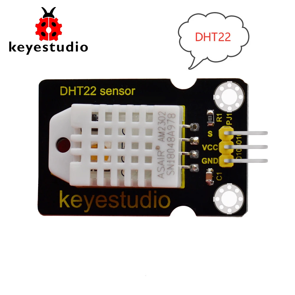 Датчик температуры и влажности Keyestudio DHT22 (AM2302) для Arduino Uno r3 | Электронные