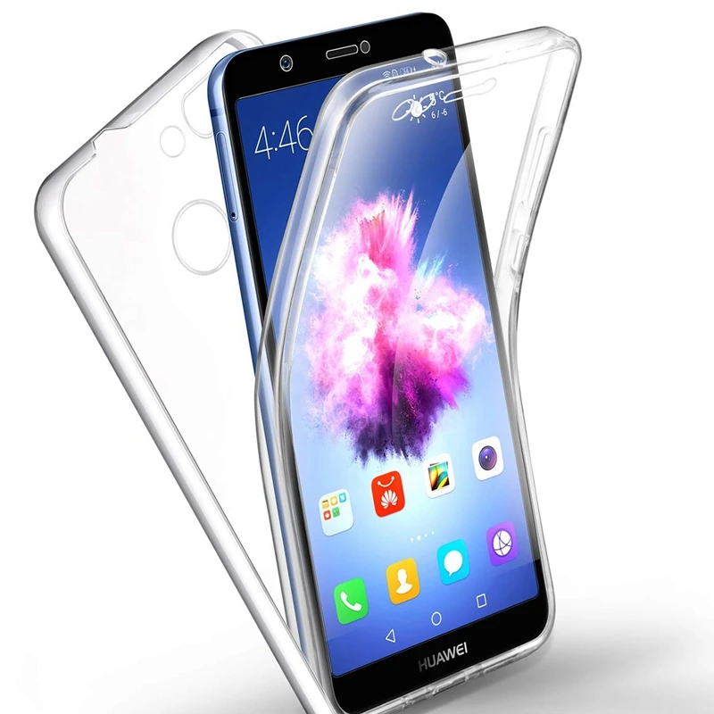 Передний+ задний Чехол для huawei P Smart Plus P30 P20 Pro mate 20 10 Honor 10 Lite Nova 3 3i 360 градусов полный корпус прозрачный TPU+ PC - Цвет: Clear
