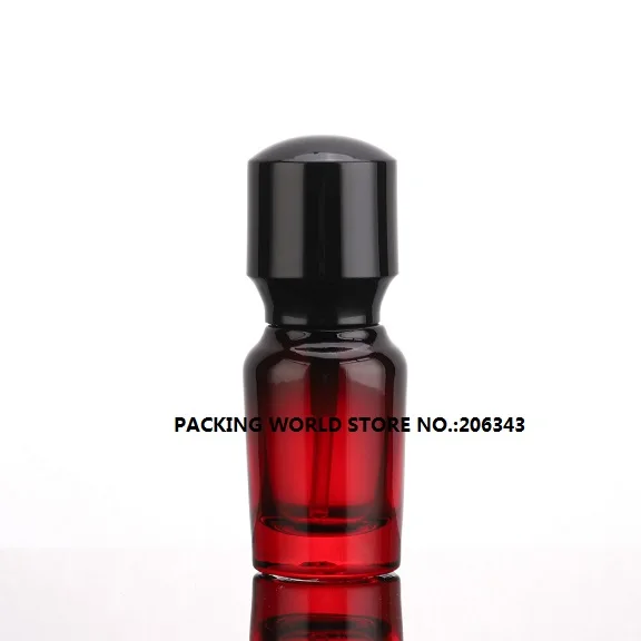 Бутылка из черного стекла 15 мл с прессовым насосом для