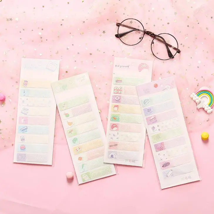 1 4 шт./компл. Kawaii торт, фруктов, животных; Пластик Имя Наклейки Водонепроницаемый лейблы ярлыки детских наклеек, Бизнес этикетки канцелярских принадлежностей - Цвет: 1