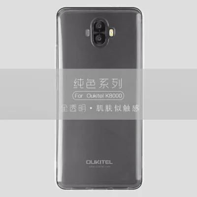 For Oukitel K8000 Silicone Transparent Clear Anti-knock Phone Case for 5.5&quot Soft TPU Back cover Cases Funda Coque |