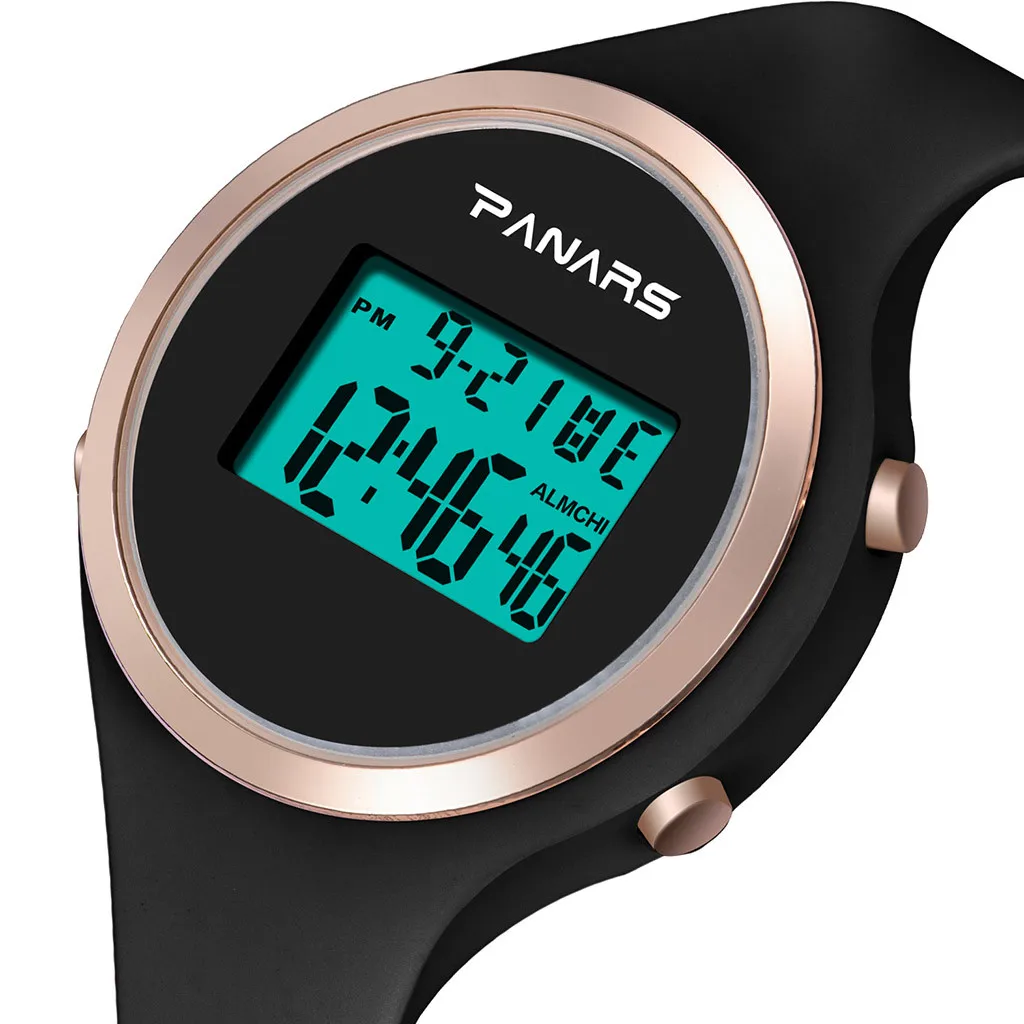 Luminous Fashion Generous And Simple Waterproof Silicone Belt Electronic Watch digital Watch fashion gif Men's watch Outdoor sp