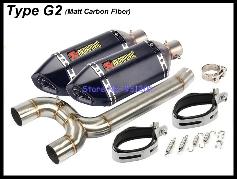 Выхлопная система для мотоцикла выхлопная Yamaha FZ6N FZ6S FZ6 Akrapovic труба средней связи с