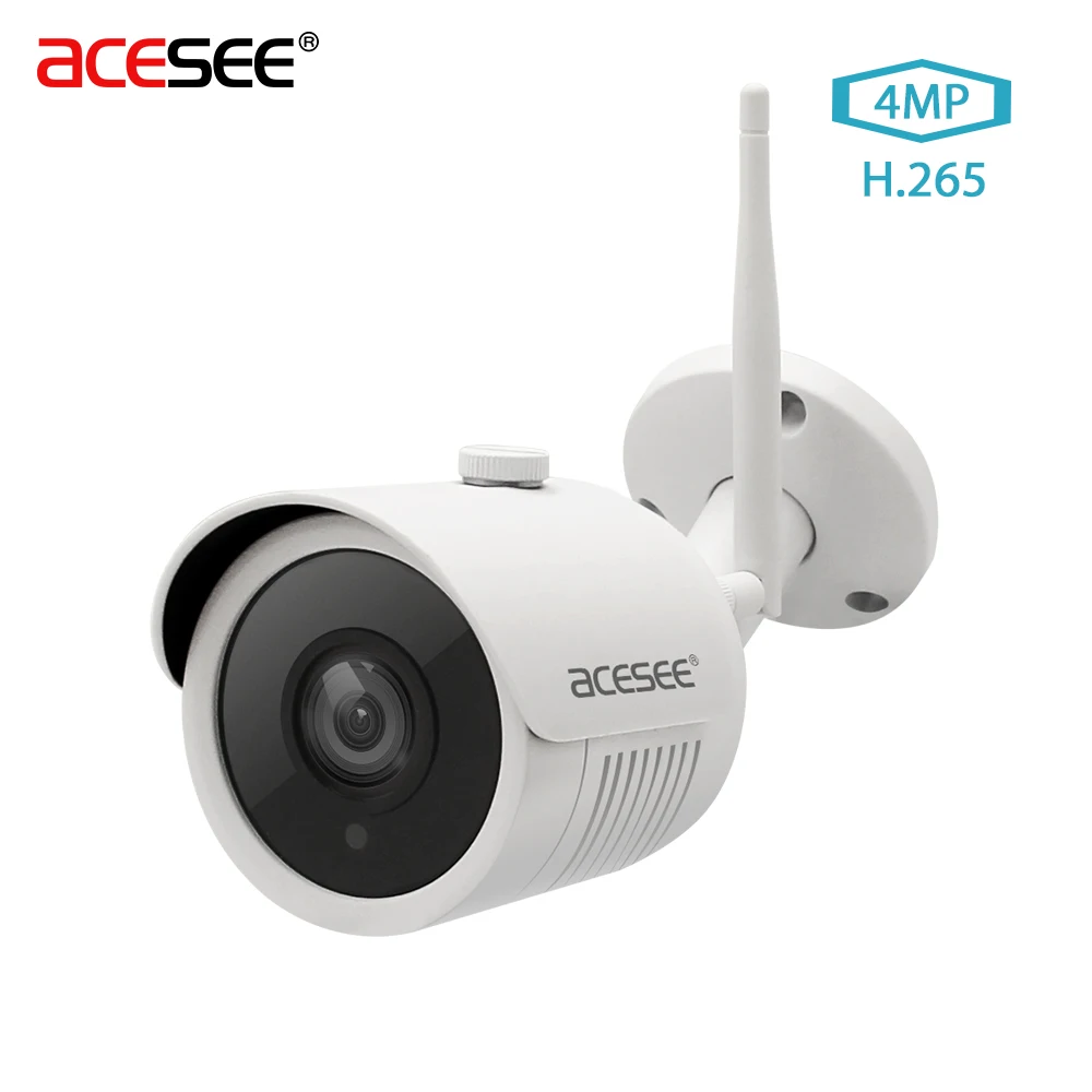 ACESEE наружного наблюдения Водонепроницаемый Камера Onvif IP Wi-Fi 4MP 2 4 г Ip Cam