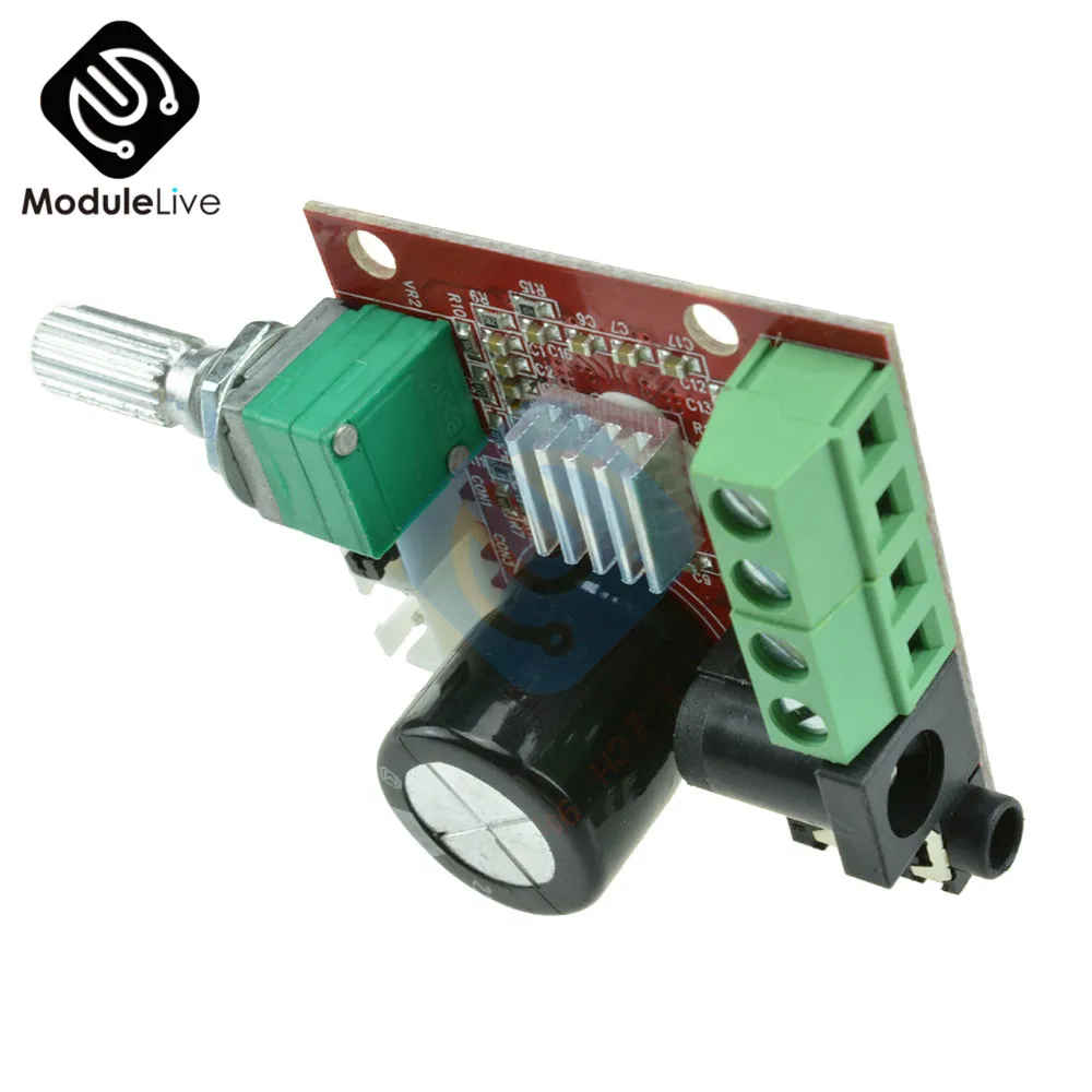 

12V Mini Hi-Fi PAM8610 Audio Stereo Amplifier Board 2X10W Dual Channel D Class Module