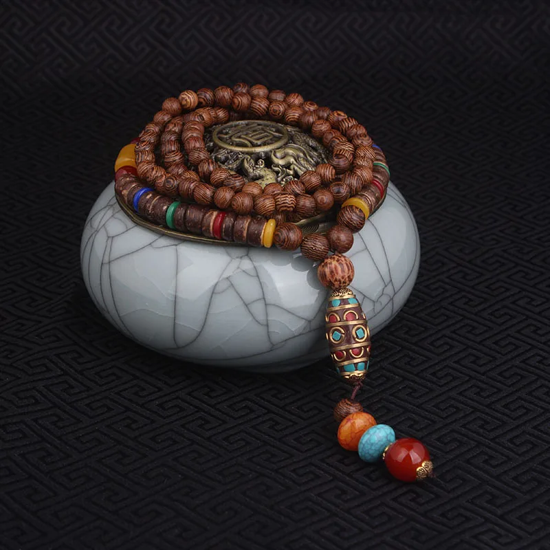 Модное ожерелье evade peace вышивка тибетский Будда винтажное со вставкой из Непала