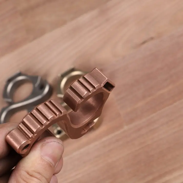 Нож DIY нож из анодированной латуни меди EDC титанового сплава TC4 красочные шнурки