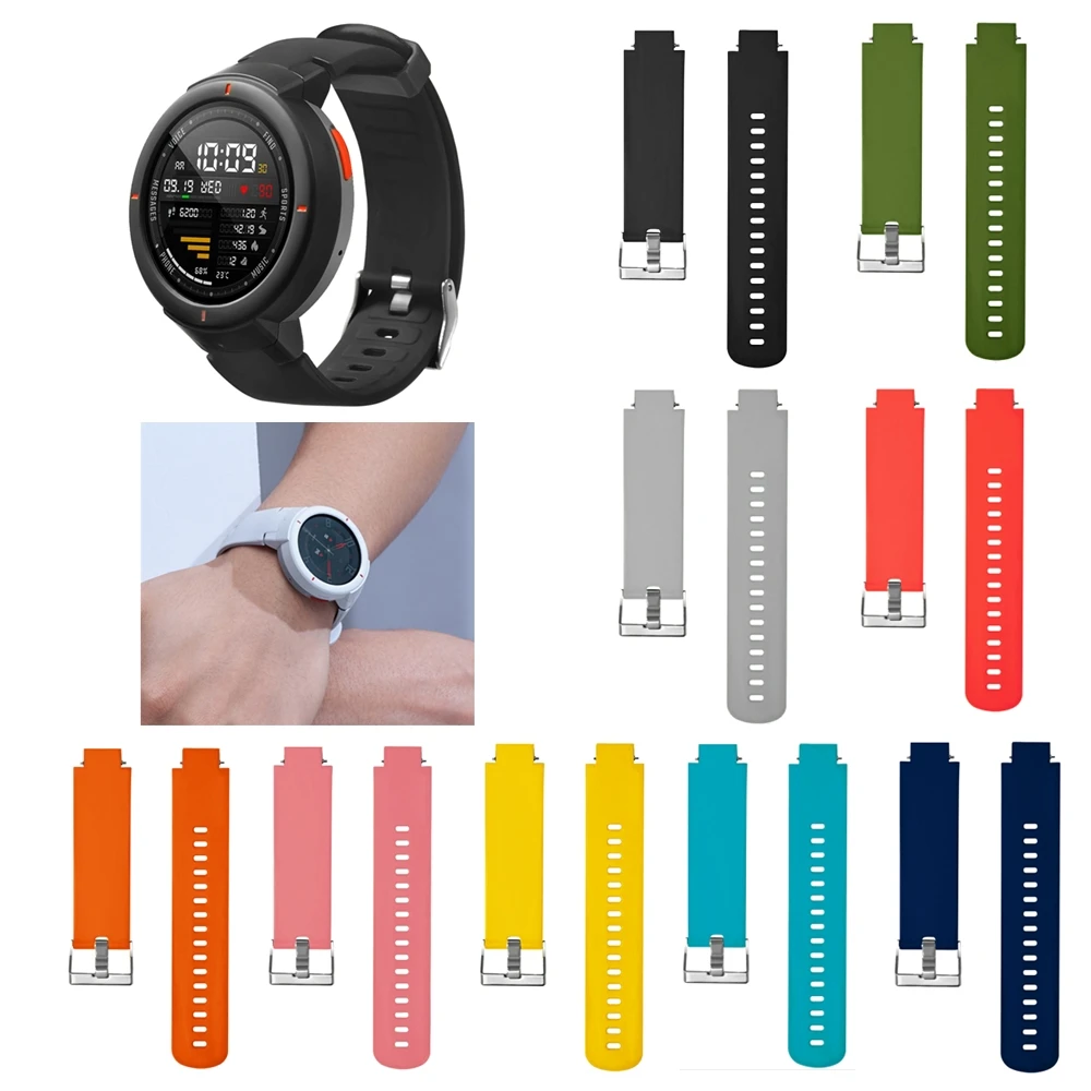 Силиконовые браслеты 2 в 1 для Xiaomi Huami Amazfit Verge ремешок браслет + экранная пленка 3 Band
