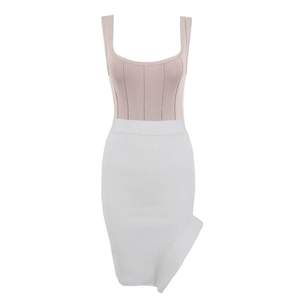 Модный высококачественный набор из 2 предметов вечернее праздничное платье