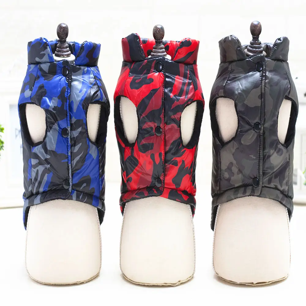 Новейшее фирменное название Одежда для собак на зиму камуфляжное пальто щенков