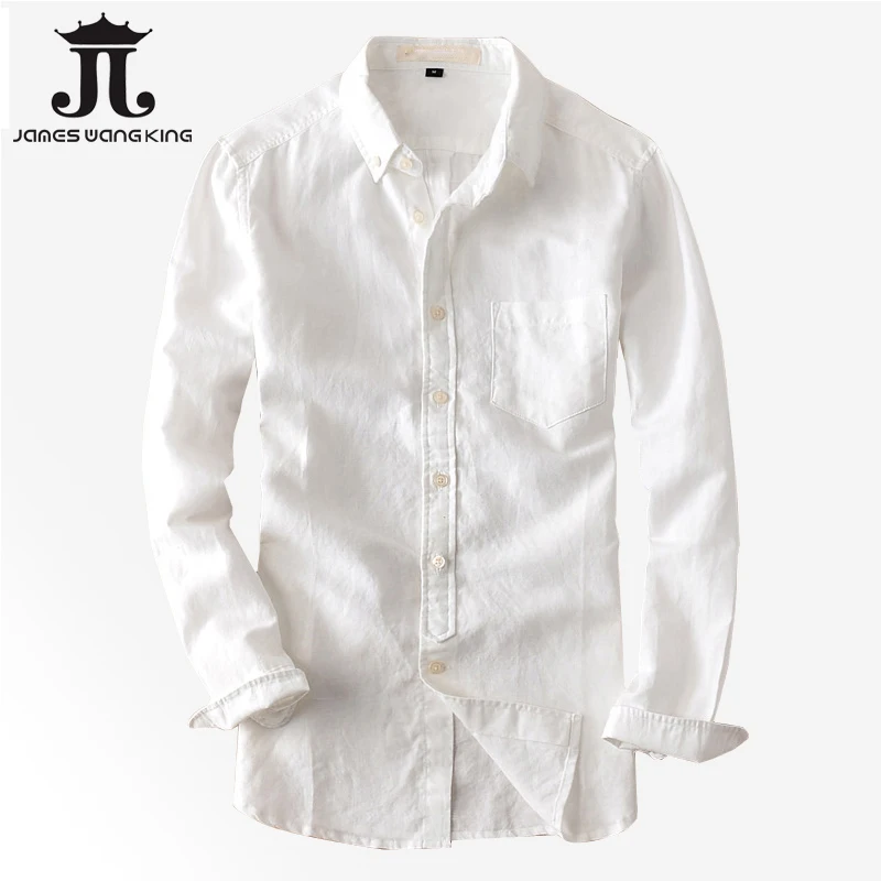 Рубашка мужская белая с длинным рукавом дышащая тонкая 2019|mens white shirts casual|mens shirtsmen