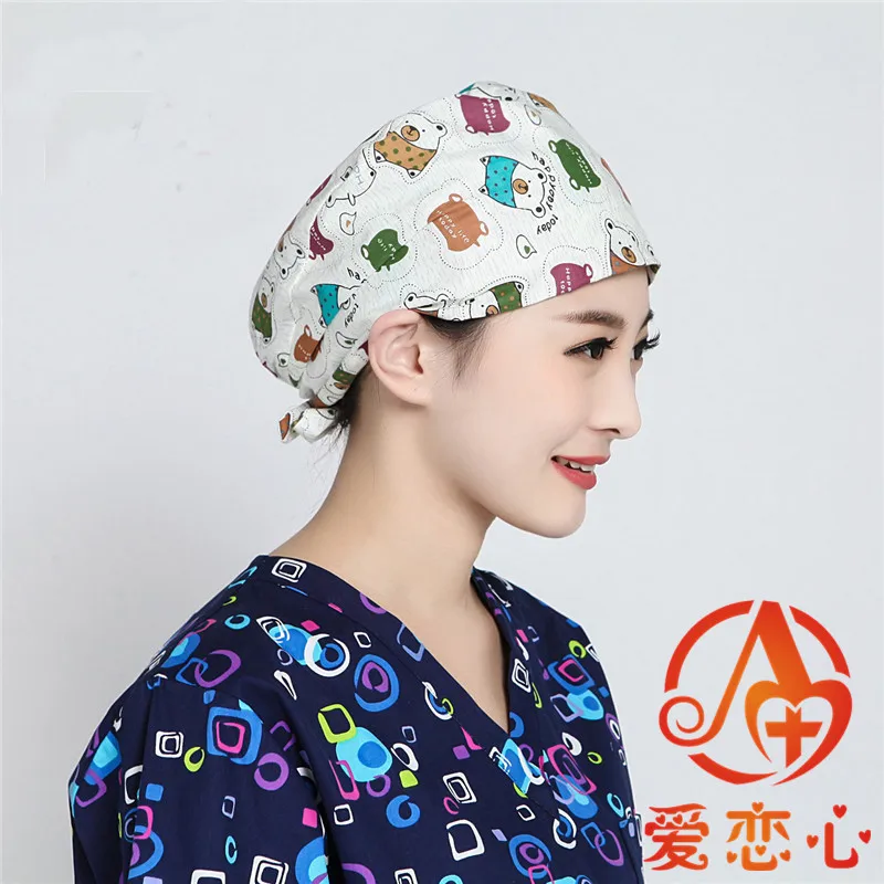 ALX Operating room hat oral hospital cosmetic doctors and Sage work цветная Кепка для химиотерапии|Мужская Skullies