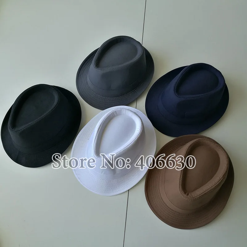 Черные Шляпы Fedora для мужчин Chapeu Masculino Панама белые шапки Trilby Джаз Гангстерские