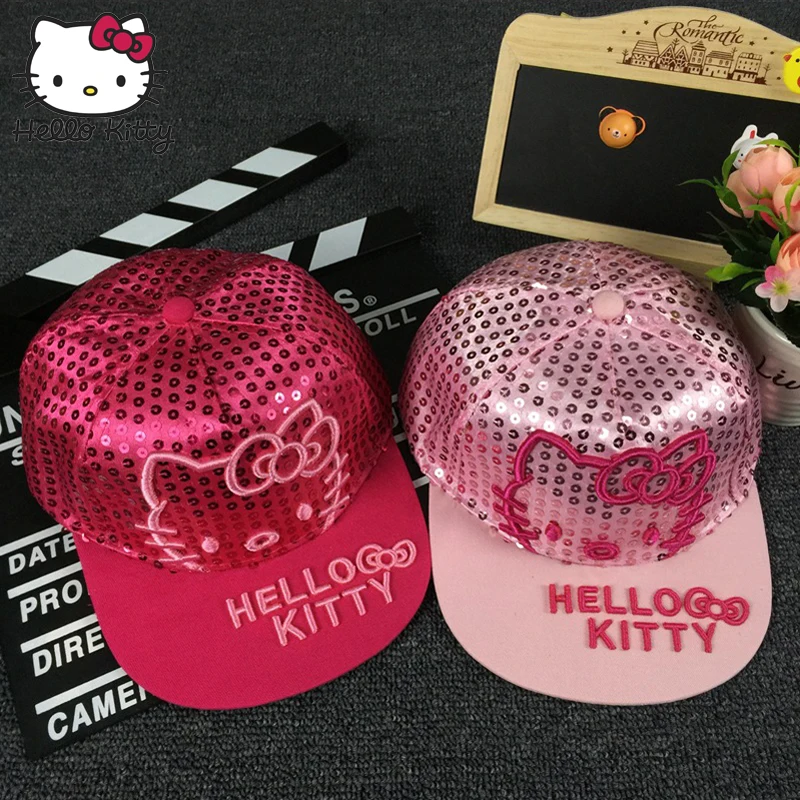 Hello kitty детские шапки спортивная бейсболка Desig с письмо вышивка регулируемая дети