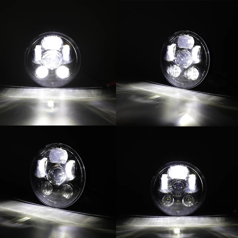 Partol 5 3/4 &quotСветодиодный прожектор для мотоцикла фары Hi/Lo луч 6000K 45W 4000LM 12В/24В Harley