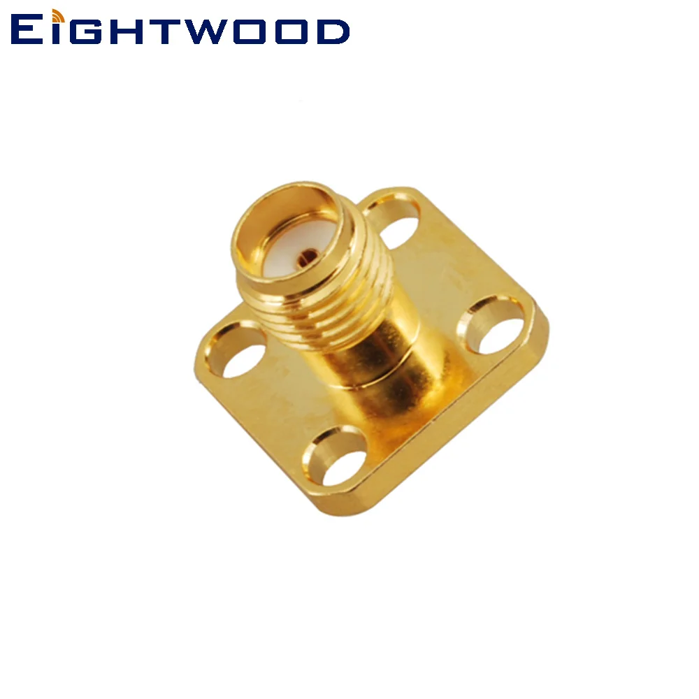 Eightwood 5 шт. гнездовой разъем SMA для монтажа на панели 4 отверстие RF коаксиальный