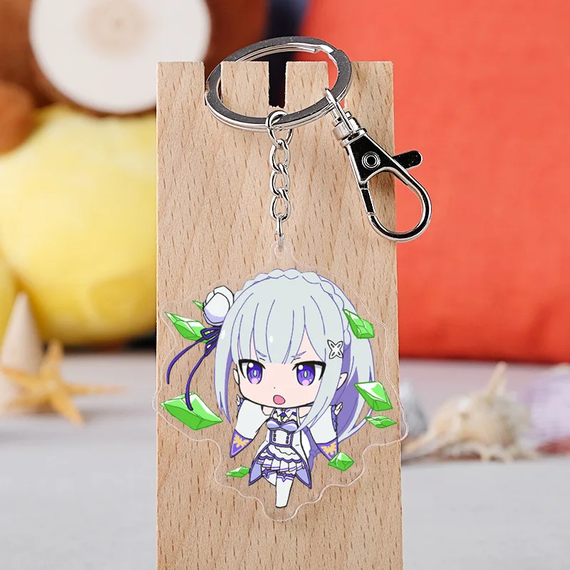Аниме Re Zero: жизнь в другом мире от Zero мультяшная фигура брелок для ключей