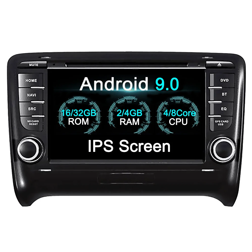 Автомобильный мультимедийный плеер 2 Din 4 + 32 ГБ Android 9 0 для AUDI TT MK2 8J 2006 2007 2008 2009 2010 2011