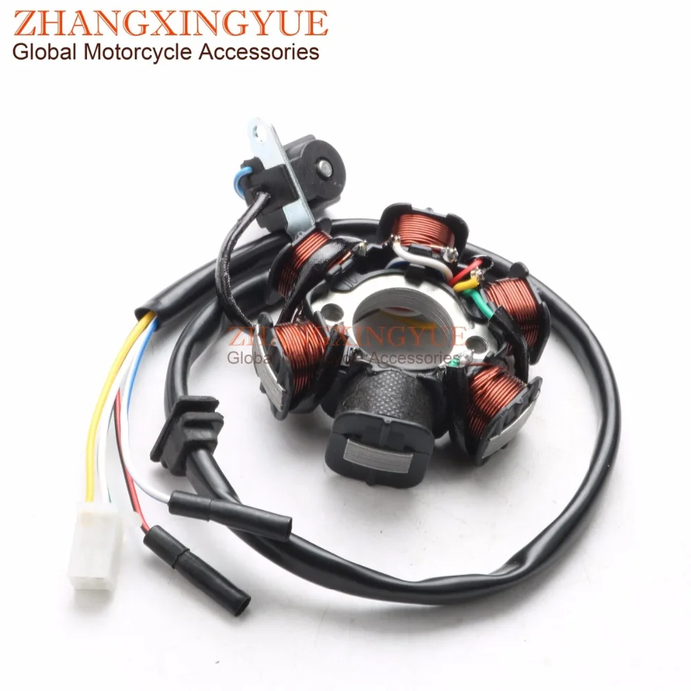 6 катушечный Магнитный Статор для SYM ORBIT 125 GY6 125cc 150cc 152QMI 157QMJ SCOOTER ATV 31120 M92 0012|Ножные