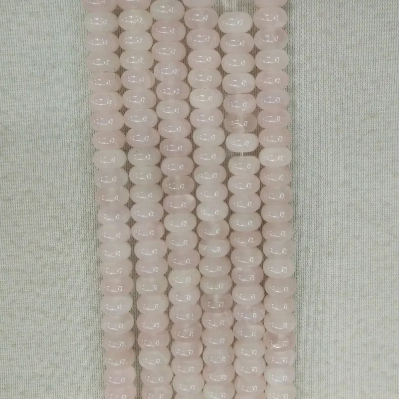 

2017 Fashion natural stone round Abacus charms beads 6x10mm For jewelry making 130pcs/lot wholesale free shipping