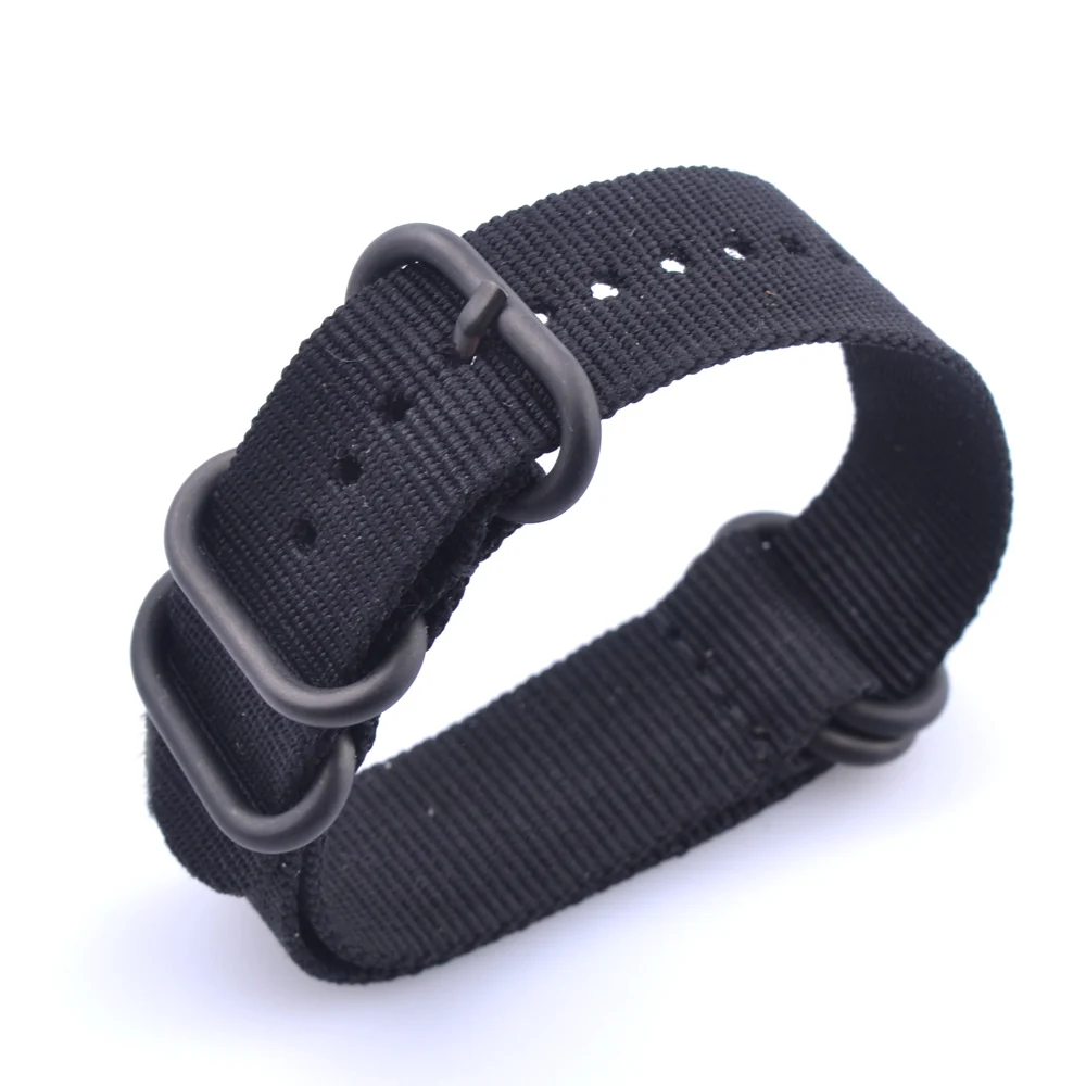 Высокого качества для мужчин и женщин нейлон зулу ремешок наручных часов ремень