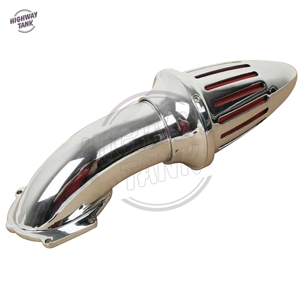 Хромированный алюминиевый мотоцикл шип воздухоочиститель наборы Впускной