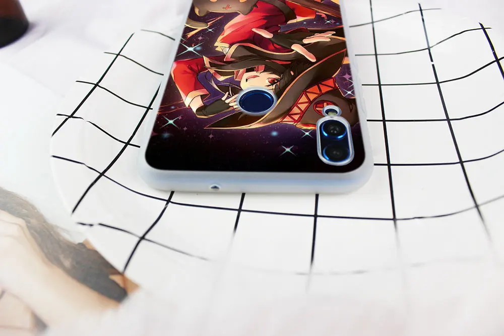 Konosuba Megumin силиконовый чехол для телефона Huawei Honor 9 10 Lite 6X 8X Max 7A 8A 8C 20 Pro 10i PLAY 9x