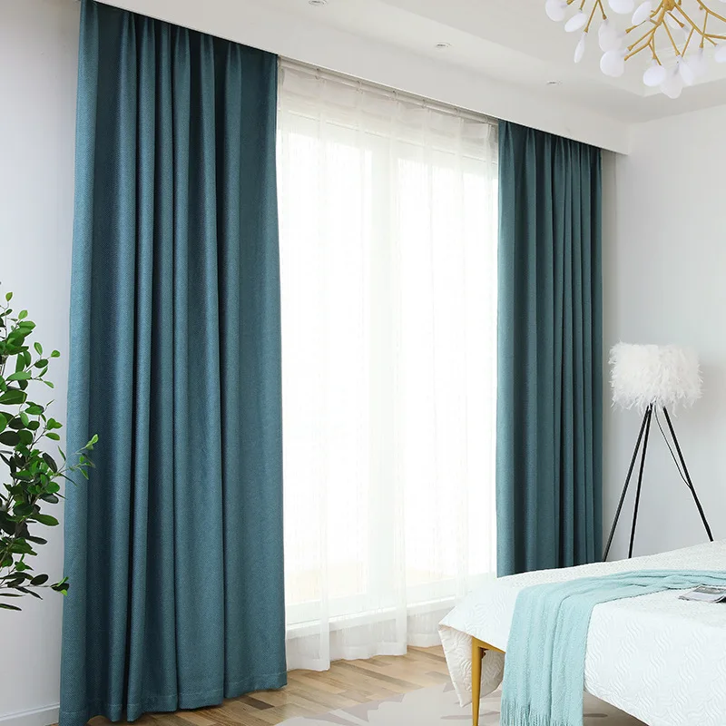 

Simple and pure color shading curtain for bedroom, living room etc