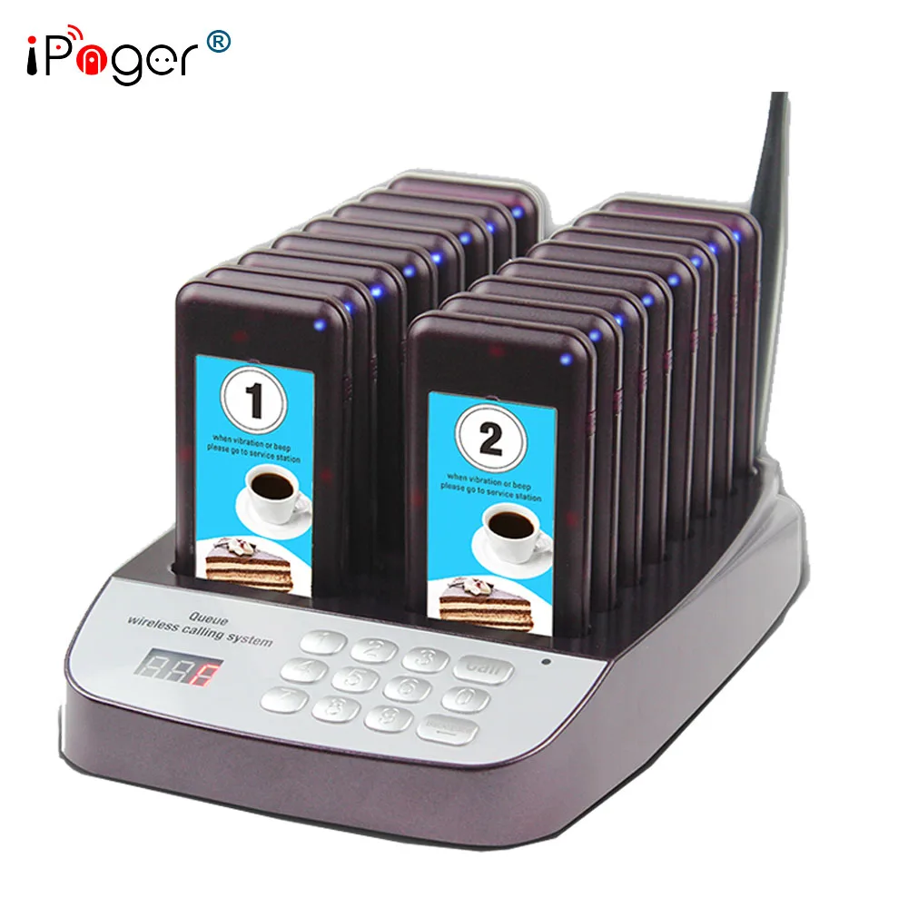 Беспроводная цифровая система вызова пейджер для кафе магазина|Пейджеры| |