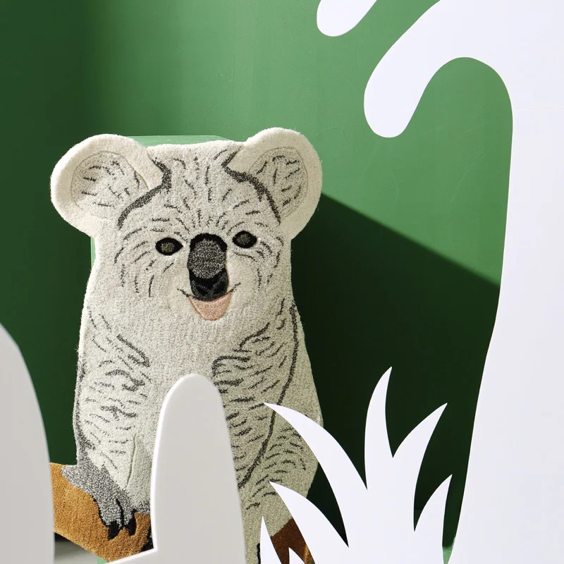Коврик в виде котов Совы зебры форме зверей коврик с изображением панды koala для