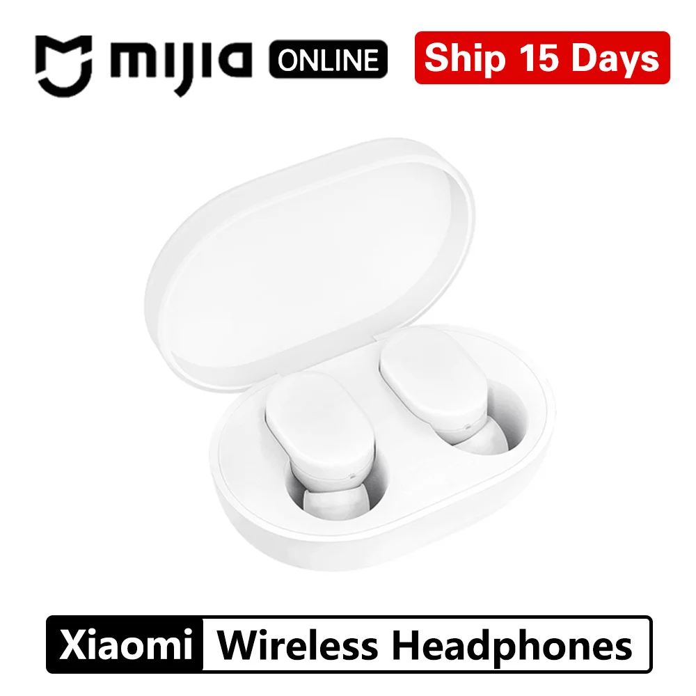 Xiaomi Airdots беспроводные Bluetooth наушники-вкладыши Молодежная версия стерео Бас BT 5,0 с микрофоном умный контроль AI зарядная док-станция - Цвет: ship 15 days