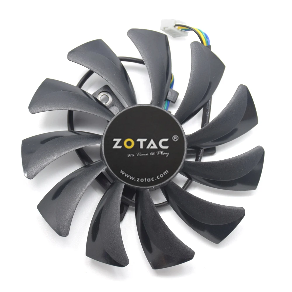 85 мм T129215SU T129215SH 4Pin GTX1060 6 ГБ кулер вентилятор DIY Замена для Zotac GTX1060 6 ГБ мини GTX1060 3 Гб мини графические карты