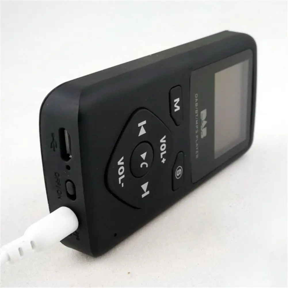 Карманный DAB портативный цифровой радио с Bluetooth MP3-плеер для пеших прогулок бега спорта